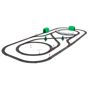 Duża Kolejka dla dzieci 4+ Pociąg z wagonami + Tor 9+ metrów 70 el.
